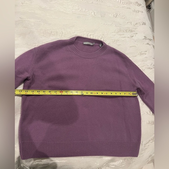 Vince Cashmere Purple Crew Neck Sweater - Picture 7 of 8